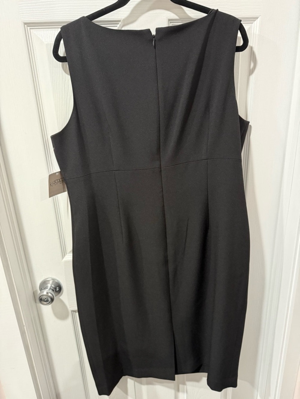 NWT Kasper Classic Black Sheath Dress - Picture 6 of 8